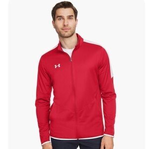 Under Armour Men’s Rival Knit Zip Up Jacket Red L